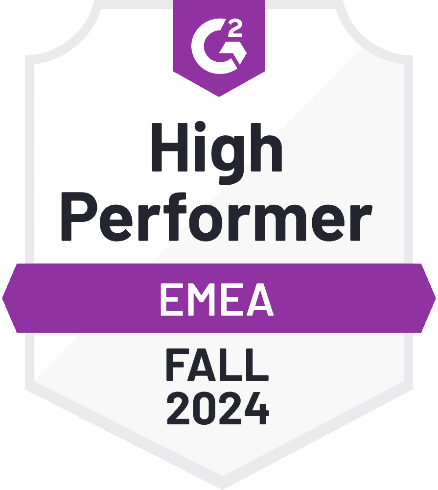 G2 High performer EMEA fall 2024