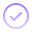 Checkmark in purple circle