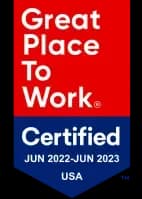 Great Place to Work certification badge