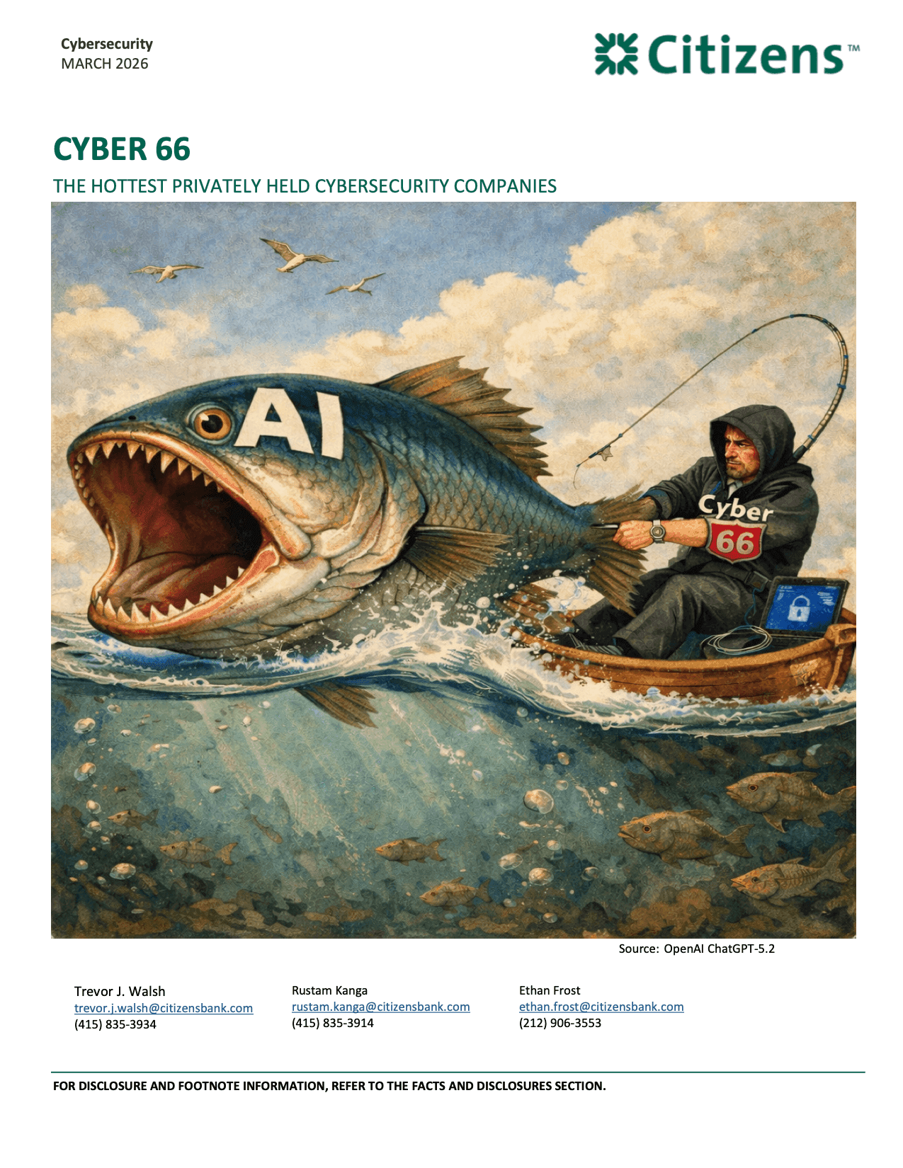 Book cover for "Cyber 66 Hottest Privately Held Cybersecurity Companies"