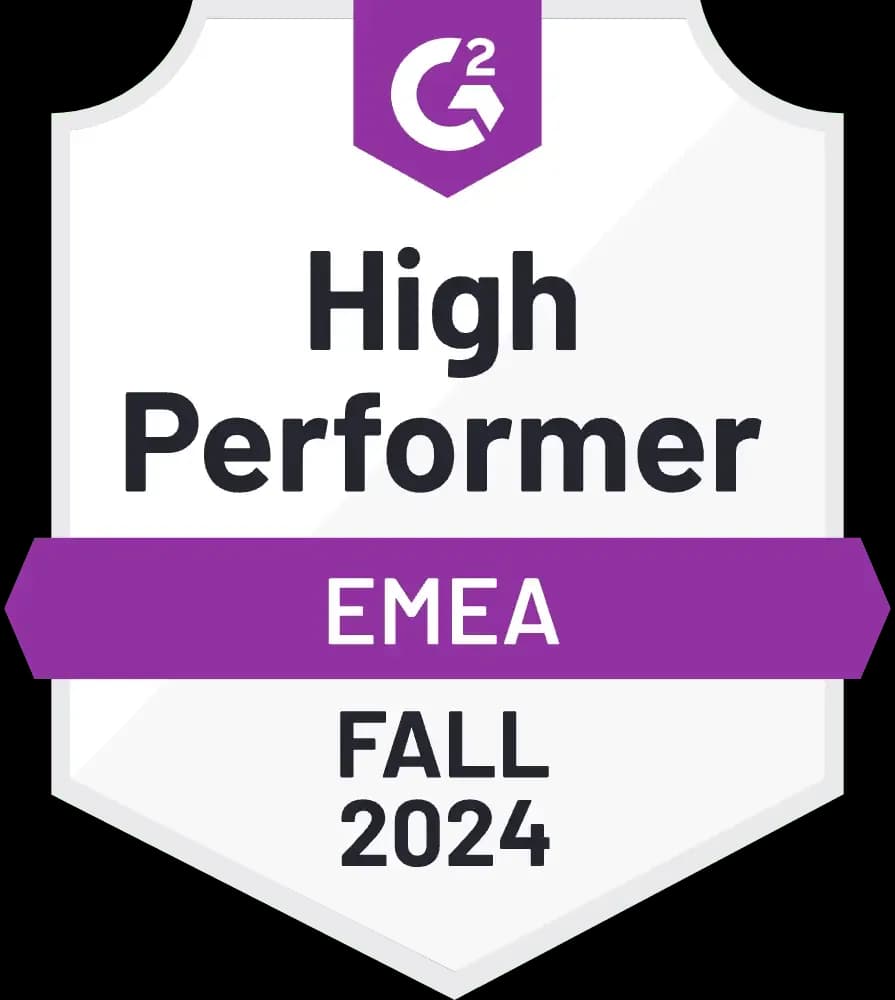 G2 High performer EMEA fall 2024