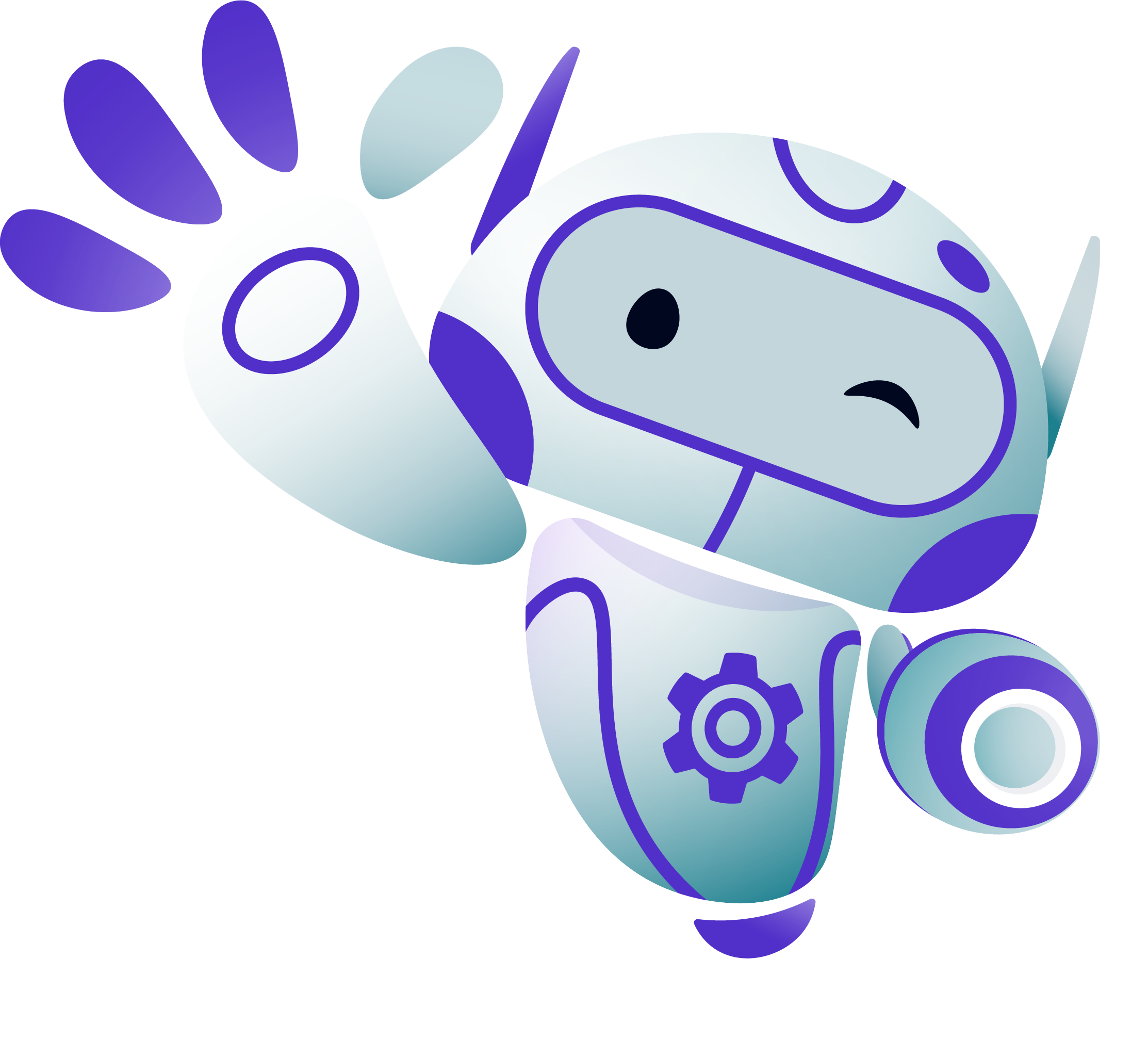 PAM the robot waving