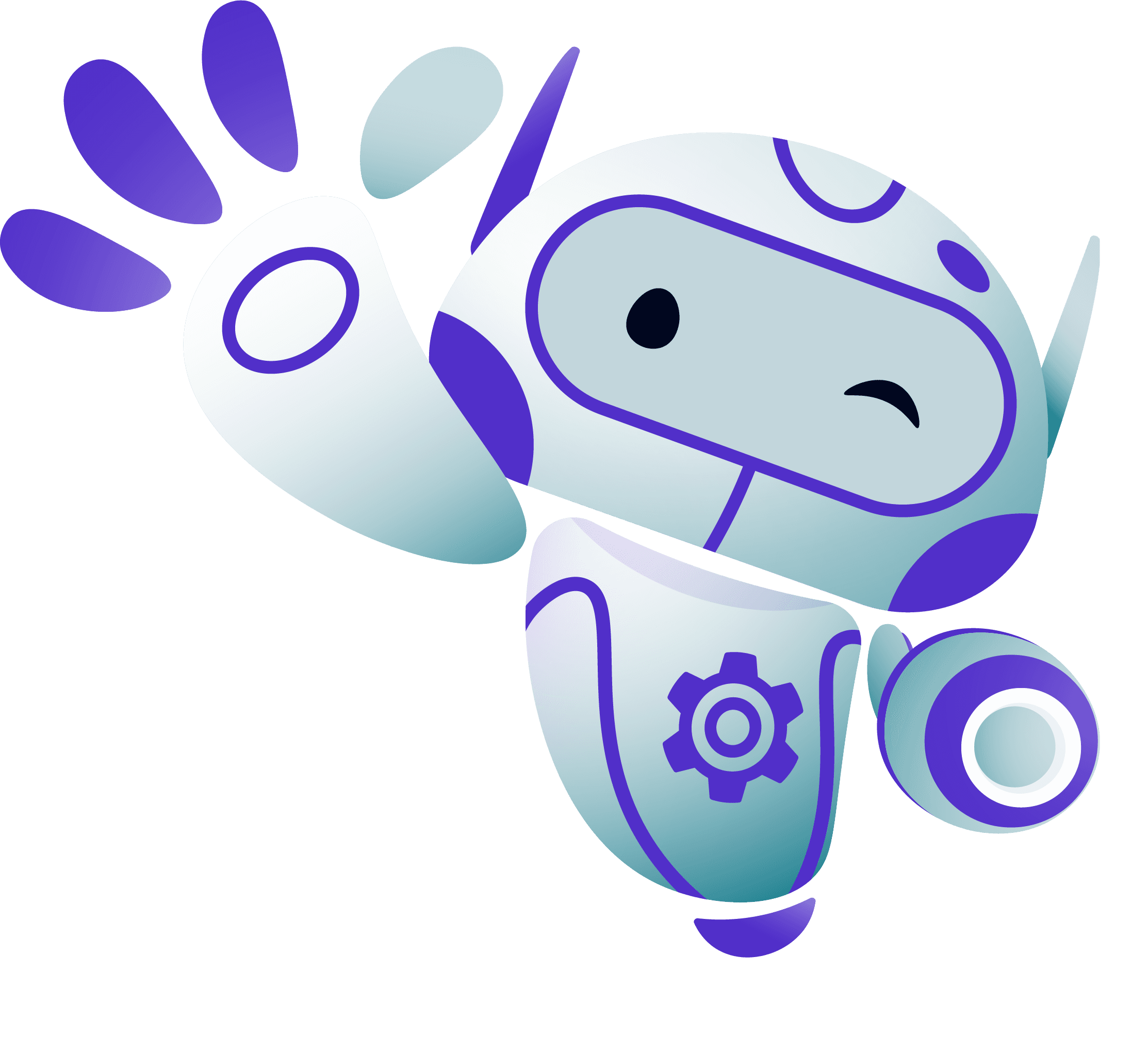 PAM the robot waving
