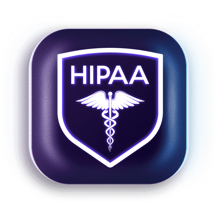 HIPAA compliance badge button