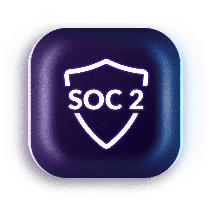 SOC 2 compliance badge button