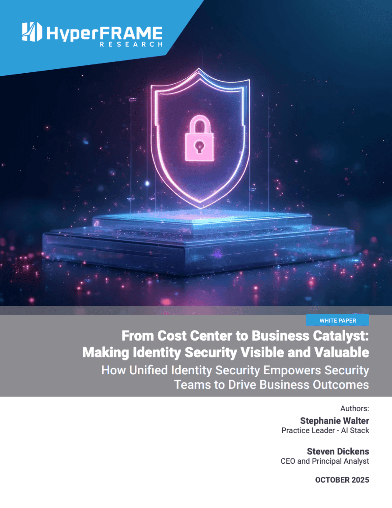 Book cover for "From Cost Center to Business Catalyst: Making Identity Security Visible and Valuable"