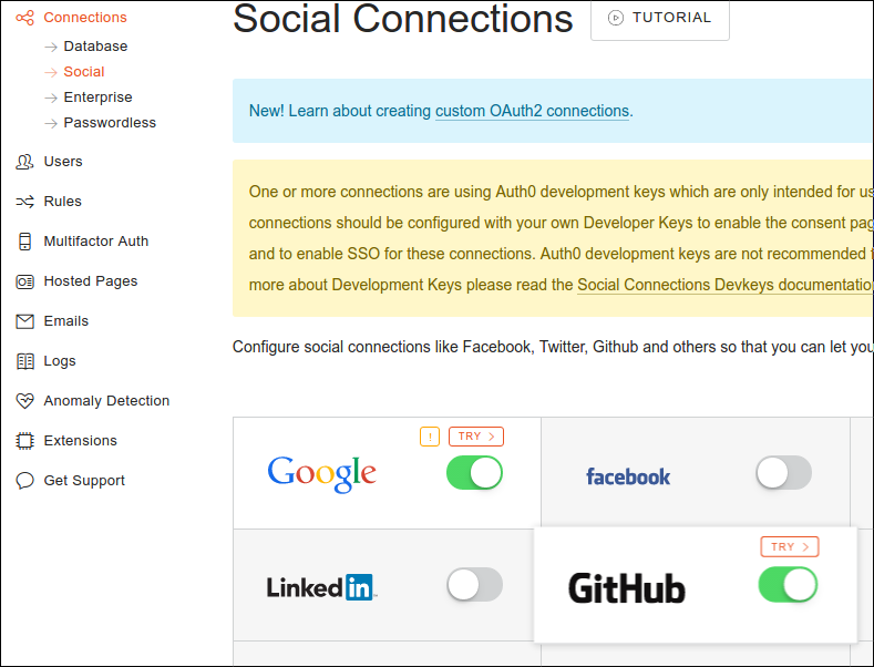 github connection