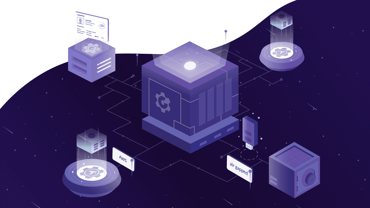 illustration depicting secure infrastructure access