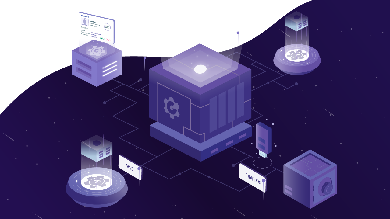 illustration depicting secure infrastructure access