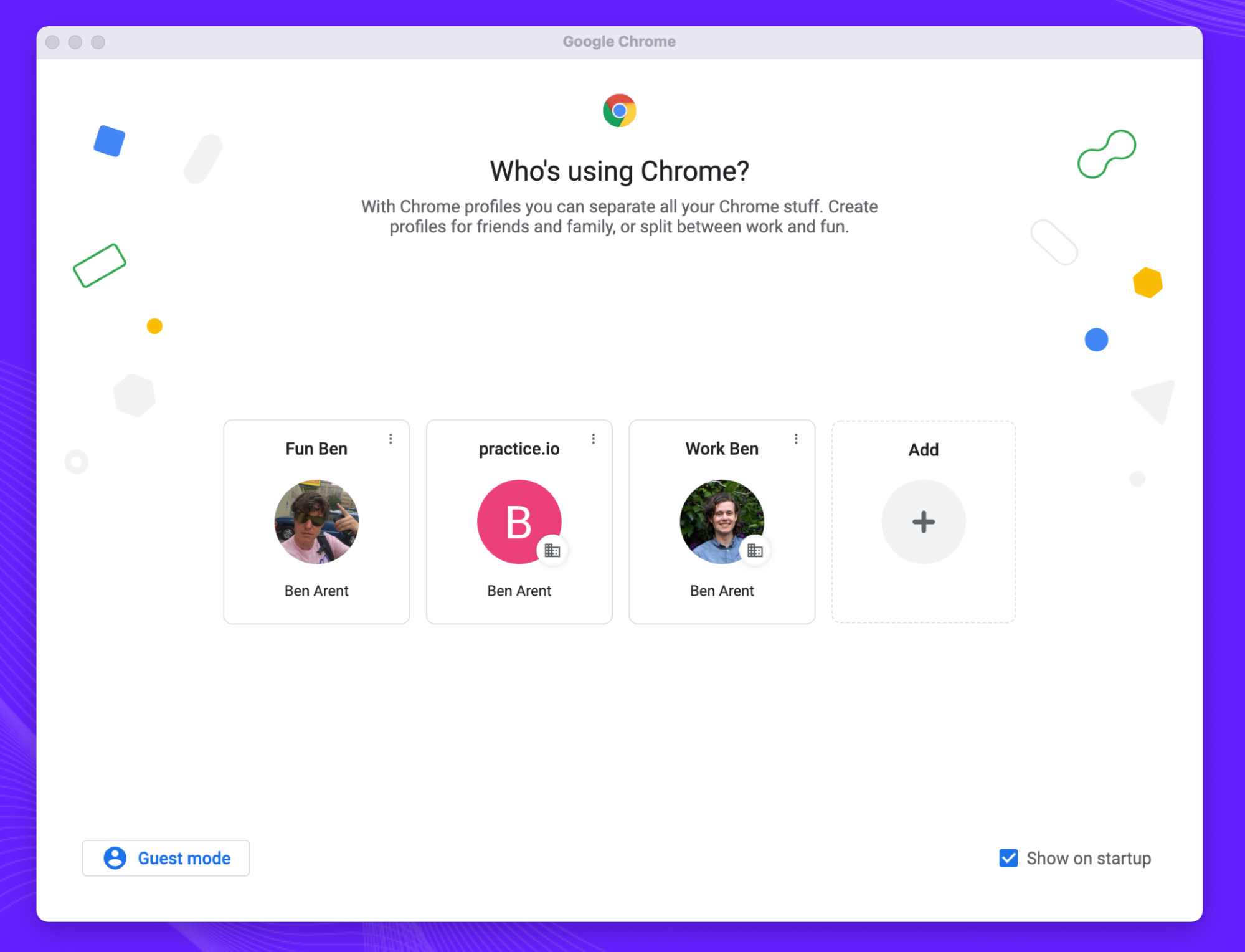 Chrome Profiles