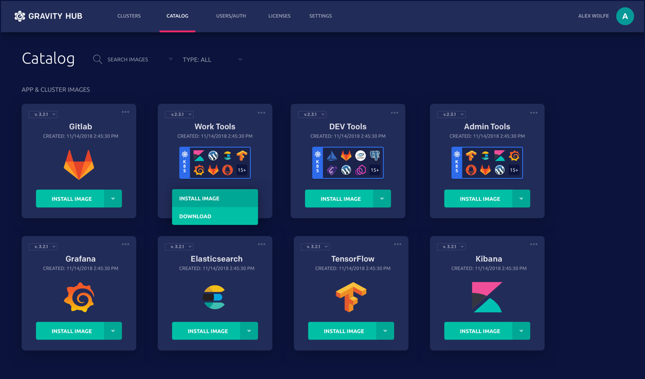 New Gravity Enterprise Hub