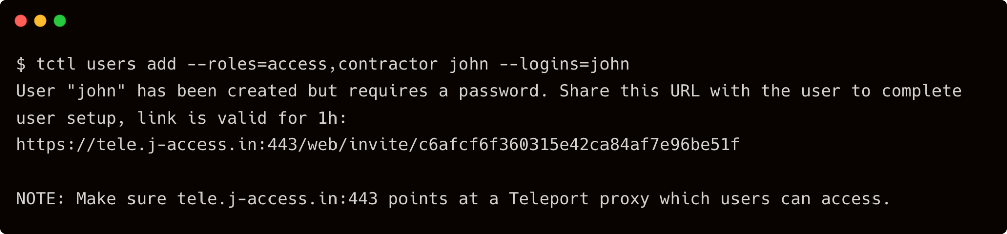 tctl users add