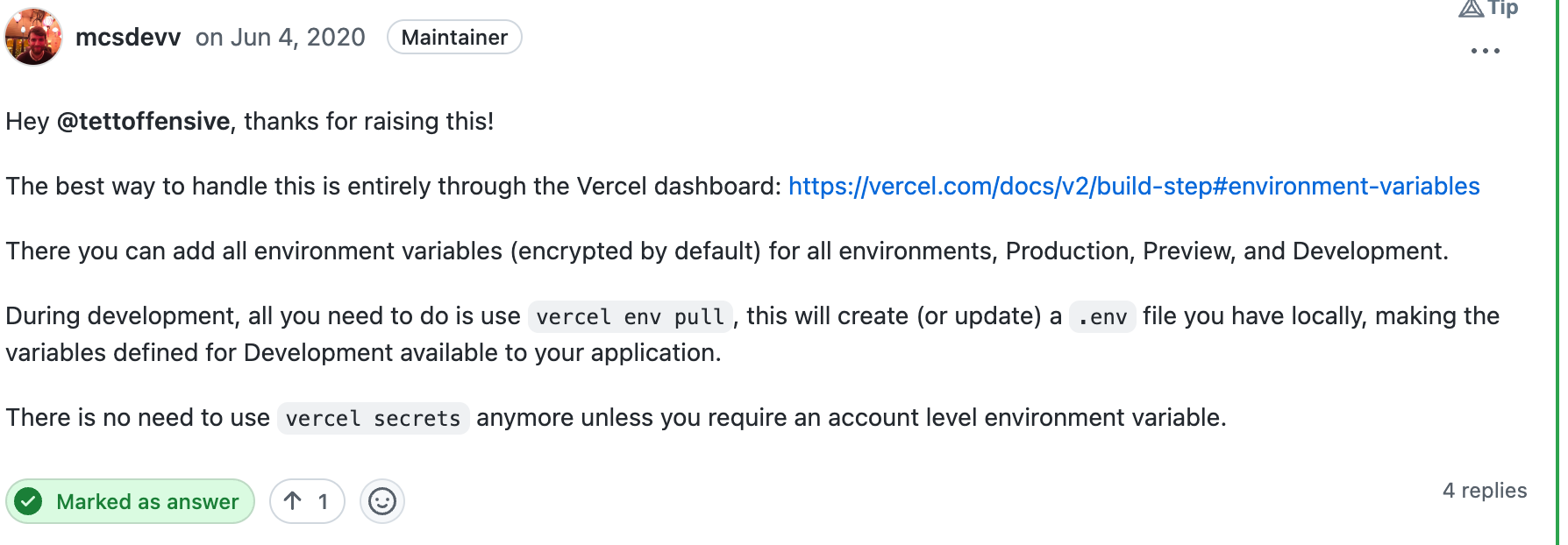 mcsdevv followup