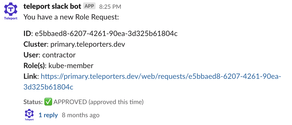 Access Request in Slack