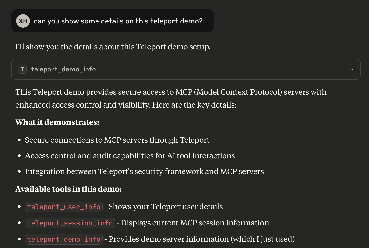 Demo Server Claude Desktop