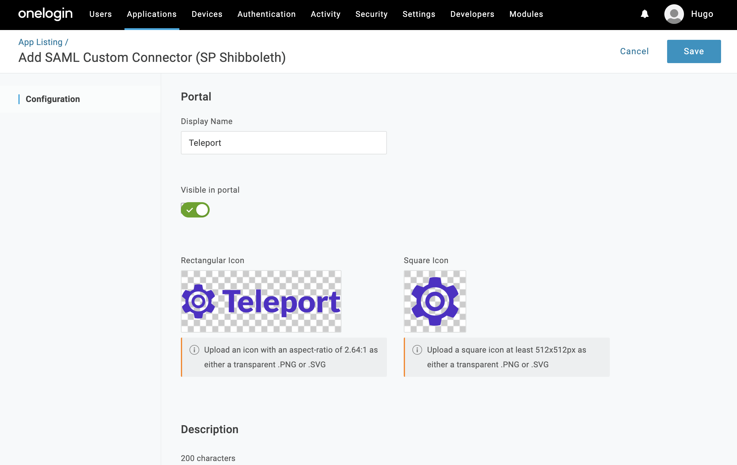 SAML Config