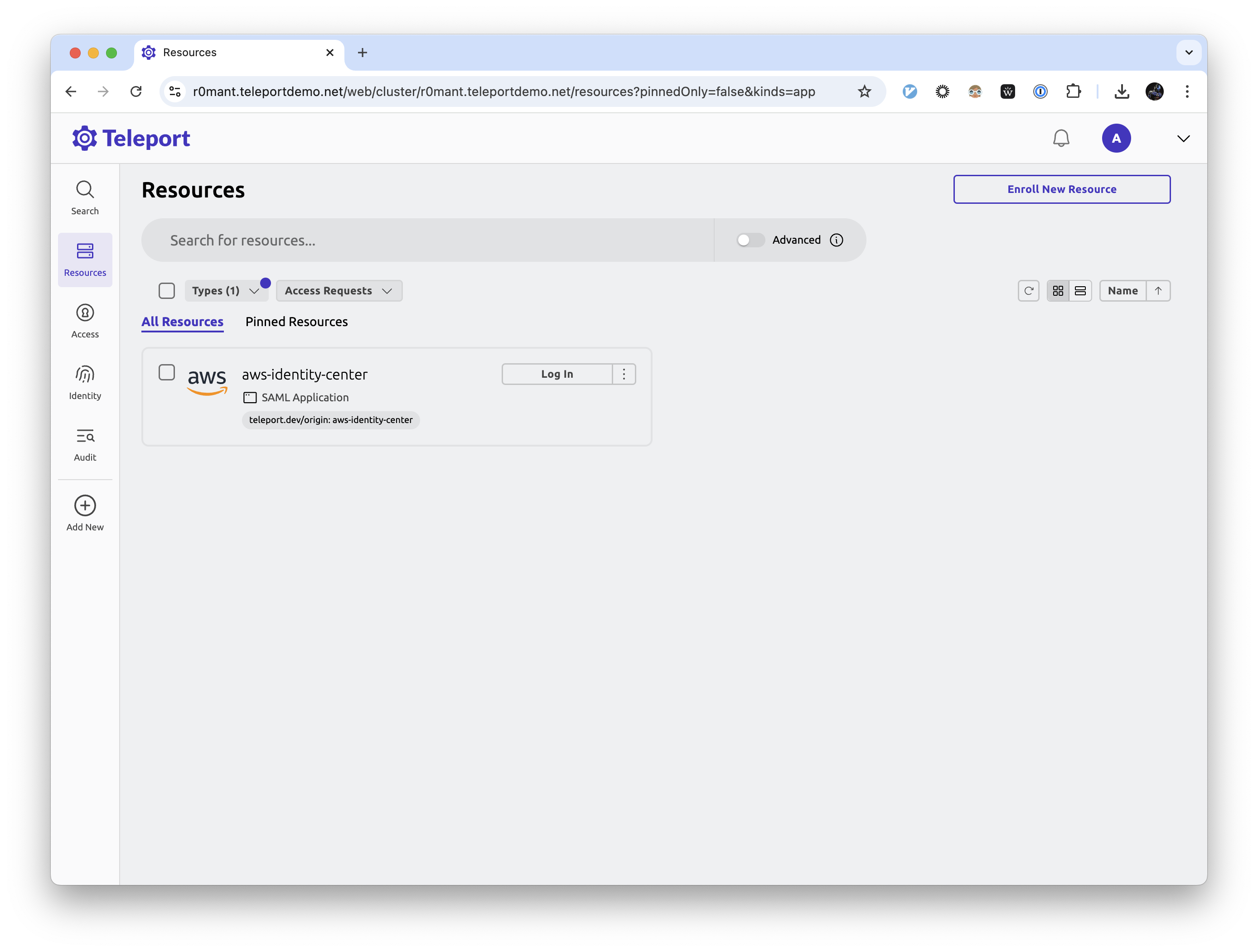 Connect to AWS SSO portal